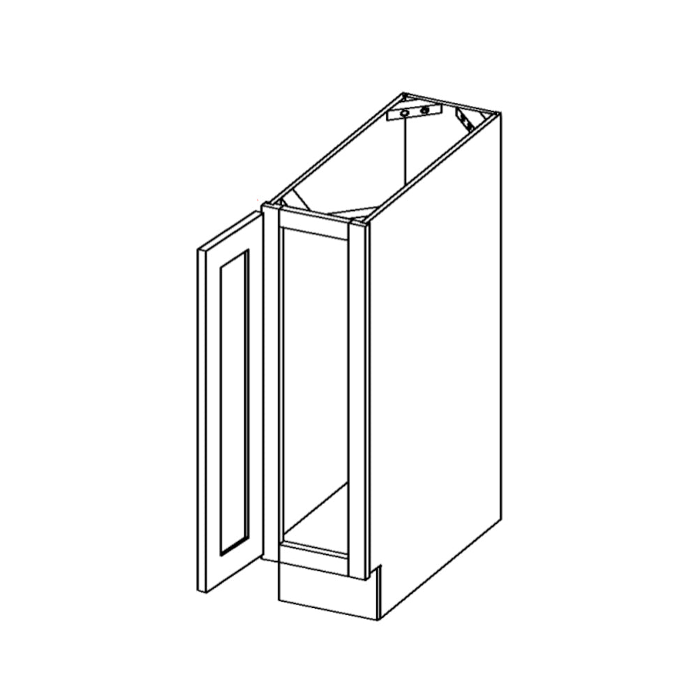 Amishwerks Natural Maple Base Cabinets Natural Maple 9" Full Height Door Base Cabinet