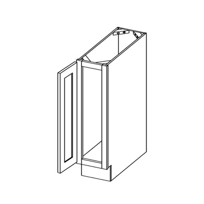 Amishwerks Natural Maple Base Cabinets Natural Maple 9" Full Height Door Base Cabinet