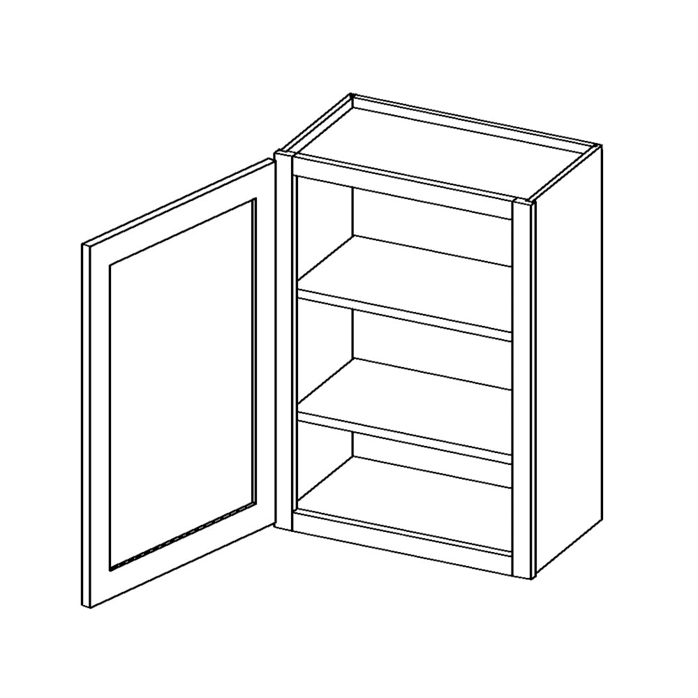 Amishwerks Natural Maple Wall Cabinets Natural Maple 15" x 36" Wall Cabinet