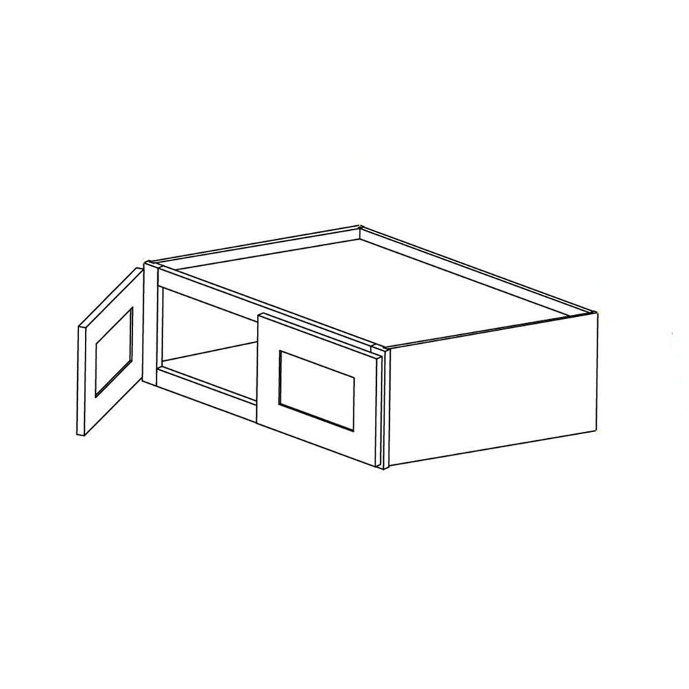 Amishwerks Natural Maple Wall Cabinets Natural Maple 36" x 15" x 24" Refrigerator Wall Cabinet