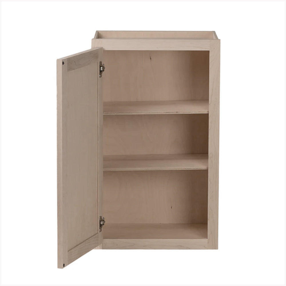 Amishwerks Natural Maple Wall Cabinets Natural Maple 9" x 42" Wall Cabinet