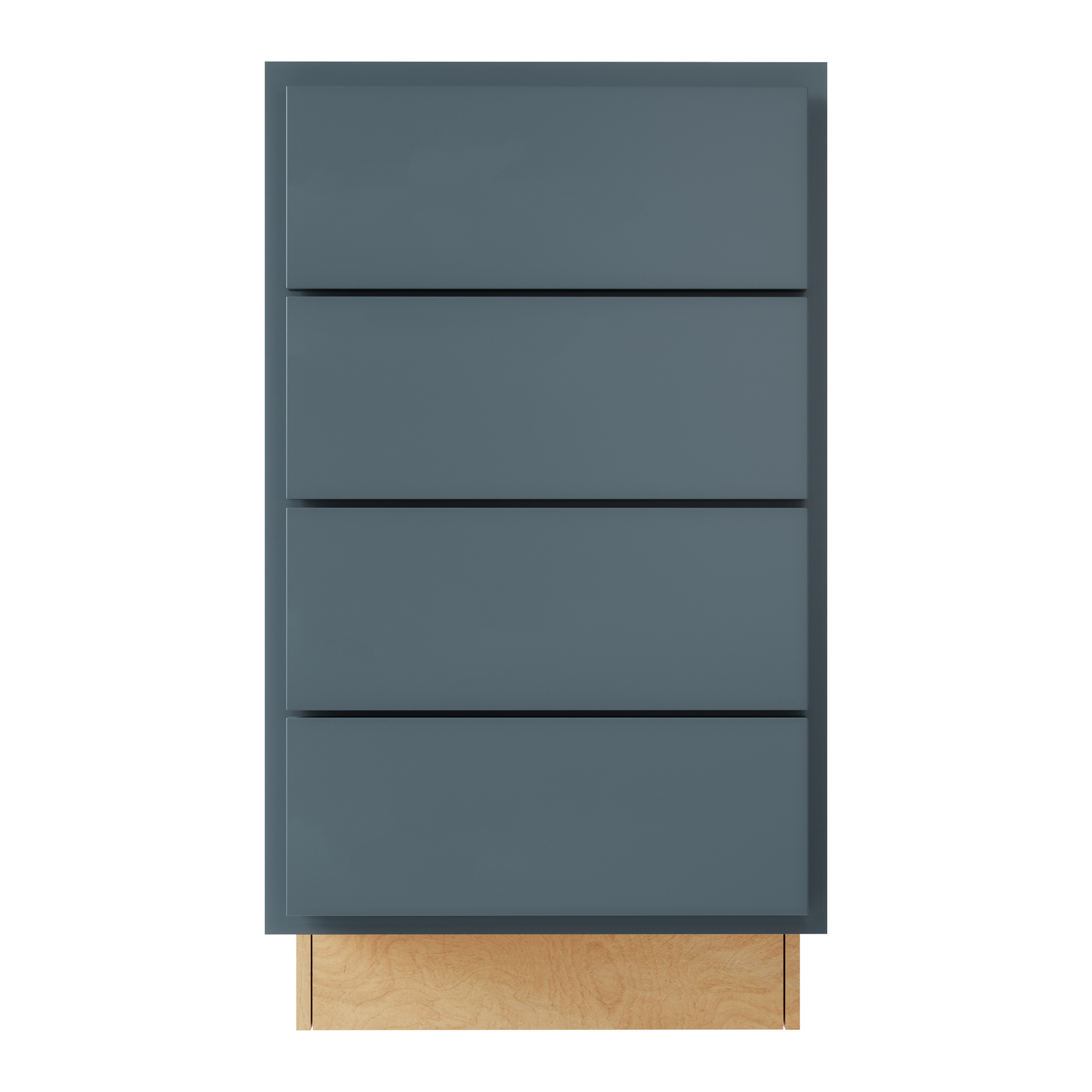 Amishwerks Needlepoint Navy Blue Base Cabinets Needlepoint Navy Blue 18" 4-Drawer Base Cabinet