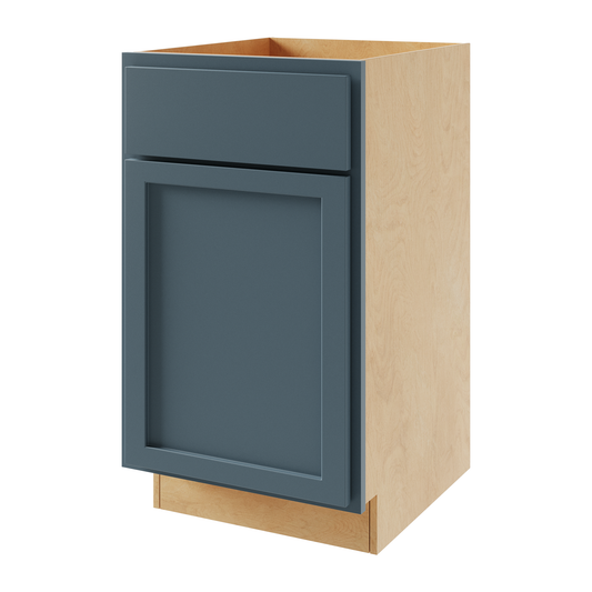 Amishwerks Needlepoint Navy Blue Base Cabinets Needlepoint Navy Blue 18" Base Cabinet