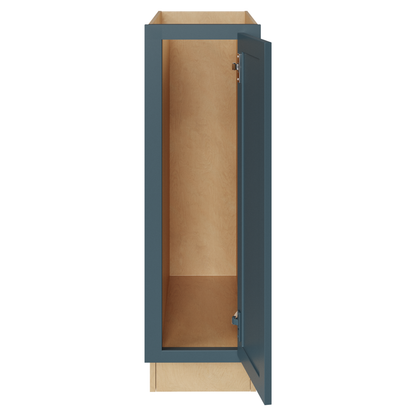 Amishwerks Needlepoint Navy Blue Base Cabinets Needlepoint Navy Blue 9" Full Height Door Base Cabinet