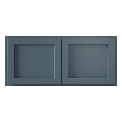 Amishwerks Needlepoint Navy Blue Wall Cabinets Needlepoint Navy Blue 30" x 12" Wall Cabinet