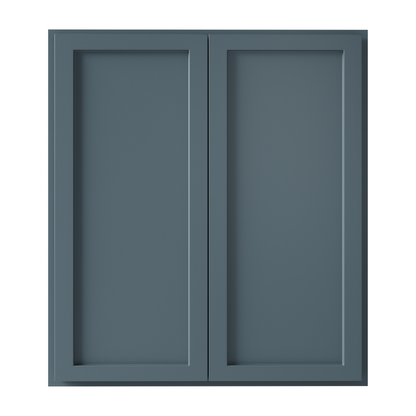 Amishwerks Needlepoint Navy Blue Wall Cabinets Needlepoint Navy Blue 30" x 36" Wall Cabinet