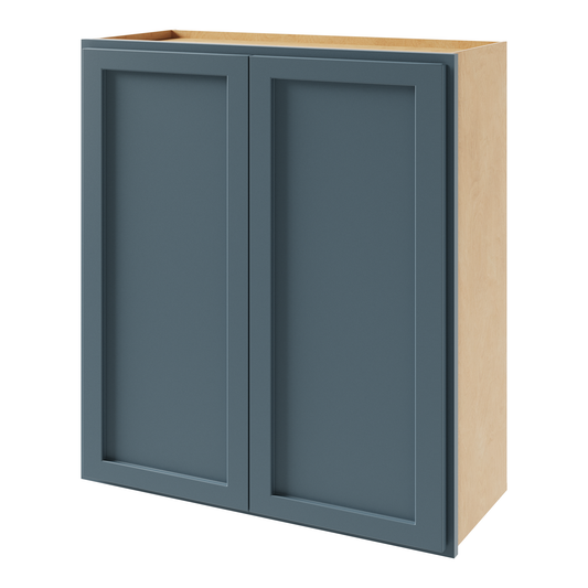 Amishwerks Needlepoint Navy Blue Wall Cabinets Needlepoint Navy Blue 30" x 36" Wall Cabinet