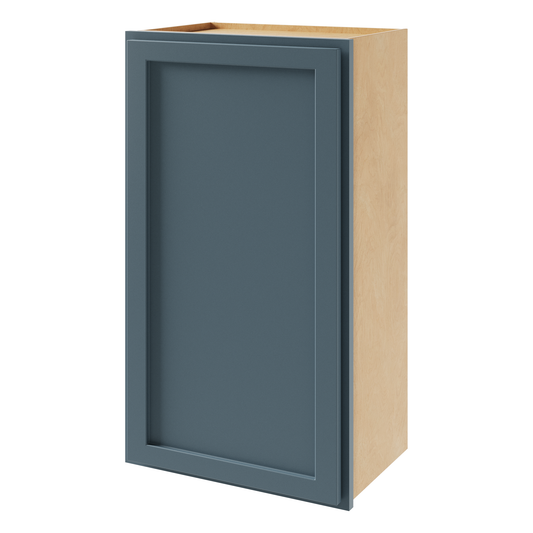 Amishwerks Needlepoint Navy Blue Wall Cabinets Needlepoint Navy Blue 9" x 30" Wall Cabinet
