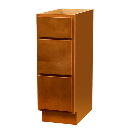 Amishwerks Provincial Bathroom Vanities Provincial 12" Bathroom Vanity 3-Drawer Base Cabinet