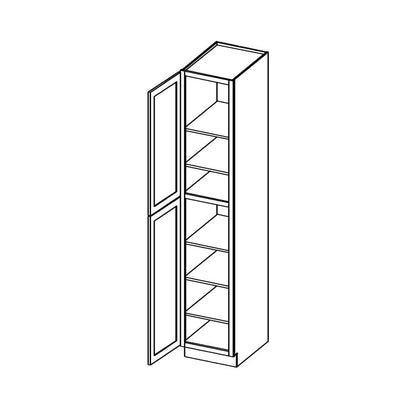 Amishwerks Provincial Oven and Pantry Cabinets Provincial 24" x 84" Tall Pantry Linen Cabinet