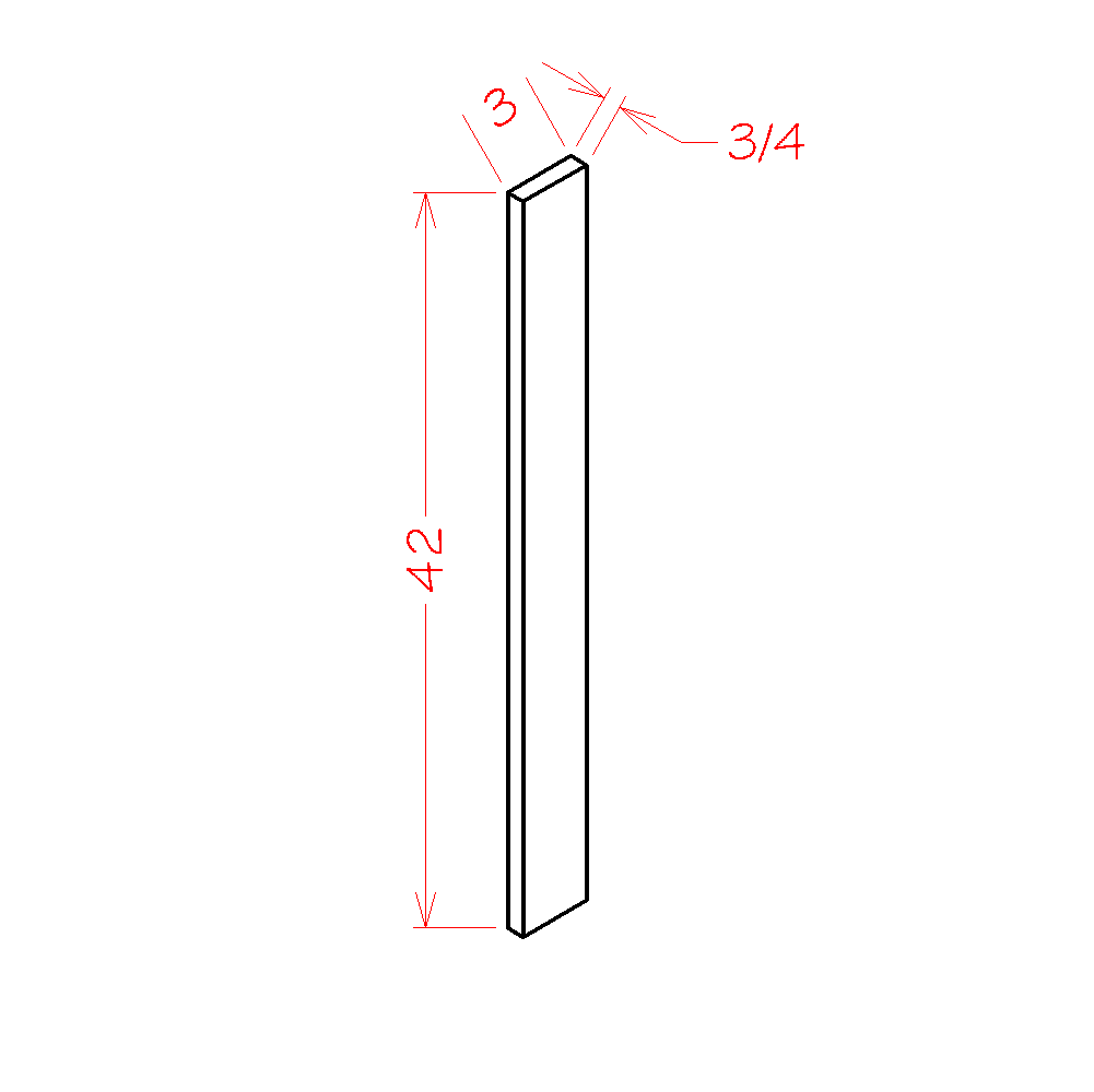 Pure White 3" x 42" Filler