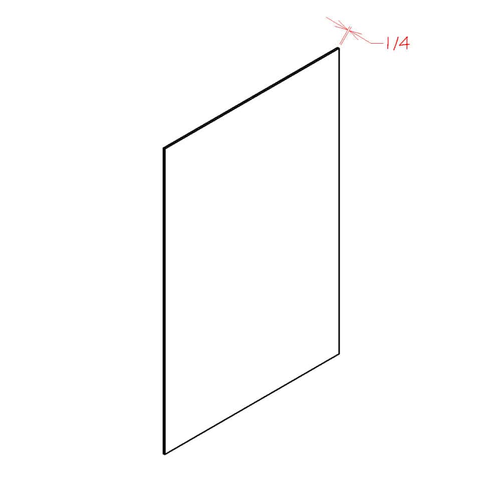 Amishwerks Vasa Black Accessories Vasa Black 36" x 96" End Panel
