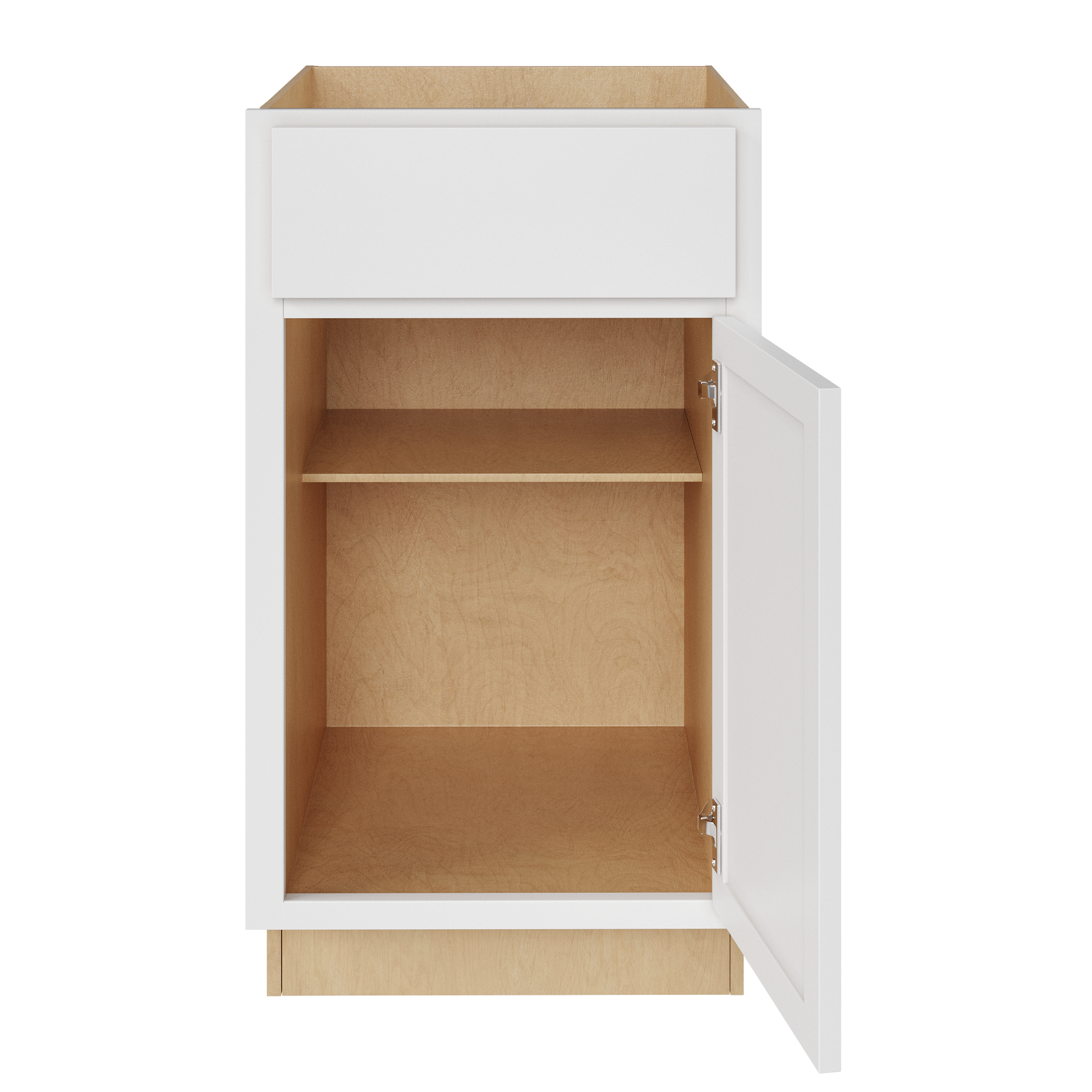 Amishwerks Pure White Base Cabinets Pure White 18" Base Cabinet