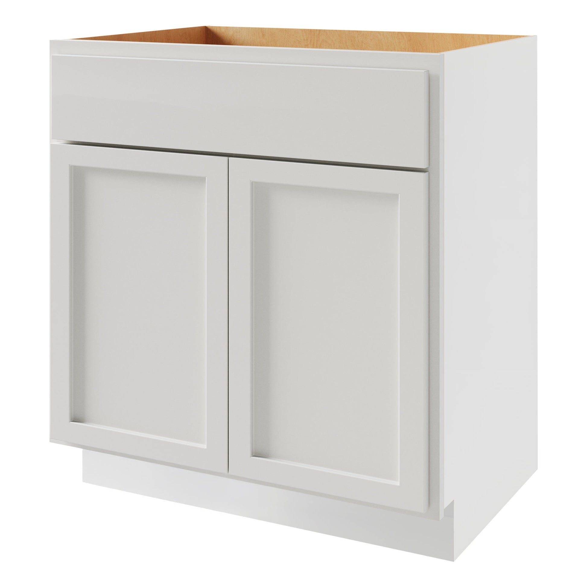 Amishwerks Pure White Bathroom Vanities Pure White 42" Bathroom Vanity Sink Base Cabinet