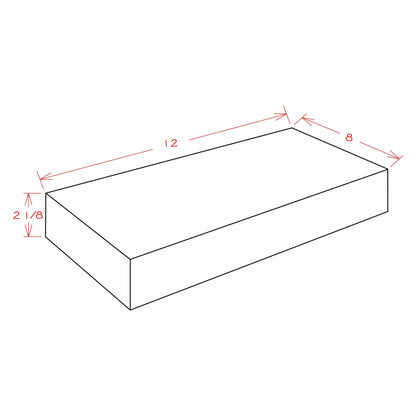 Amishwerks Pure White Floating Shelves Pure White 12" Floating Shelf