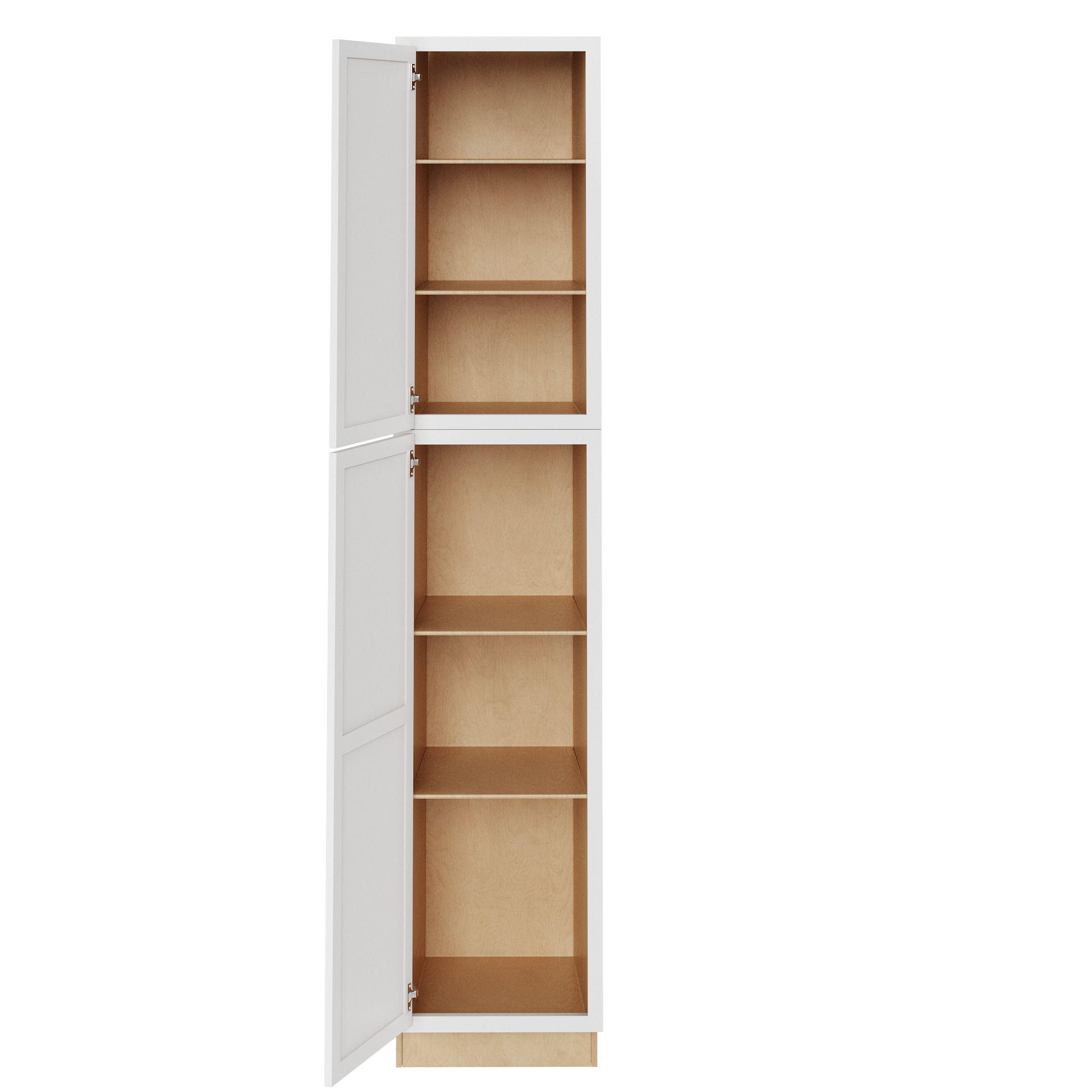 Amishwerks Pure White Oven and Pantry Cabinets Pure White 24" x 96" Tall Pantry Linen Cabinet
