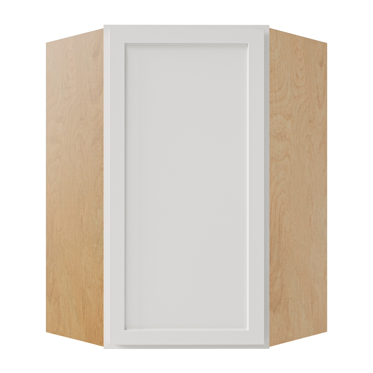 Pure White 24" x 36" Diagonal Corner Wall Cabinet