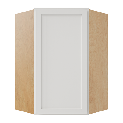 Pure White 24" x 36" Diagonal Corner Wall Cabinet