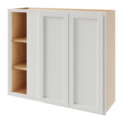 Amishwerks Pure White Wall Cabinets Pure White 39" x 36" Blind Corner Wall Cabinet