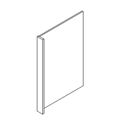 Rustic White Oak 24" x 96" Refrigerator End Panel