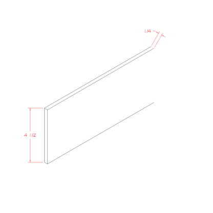 Amishwerks Rustic Hickory Accessories Rustic Hickory 60" Toe Kick Cover