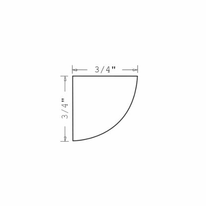 Amishwerks Rustic Hickory Accessories Rustic Hickory Quarter Round Molding