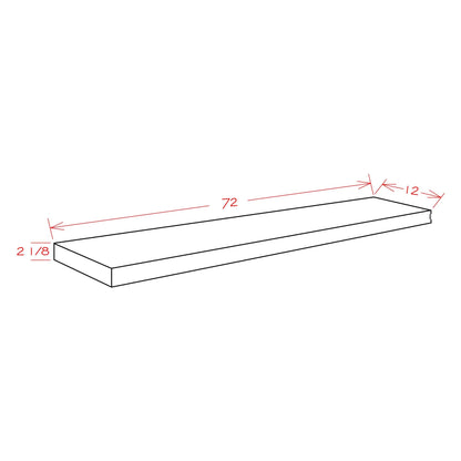 Rustic White Oak 72" Floating Shelf