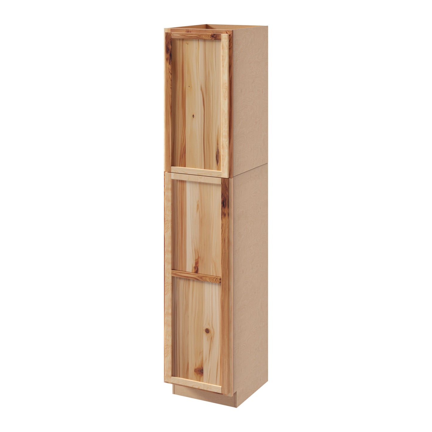 Amishwerks Rustic Hickory Oven and Pantry Cabinets Rustic Hickory 18" x 84" Tall Pantry Linen Cabinet