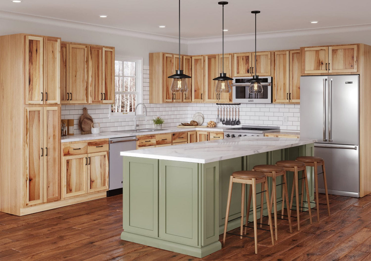 Amishwerks Rustic Hickory Sample Door Rustic Hickory Door Sample