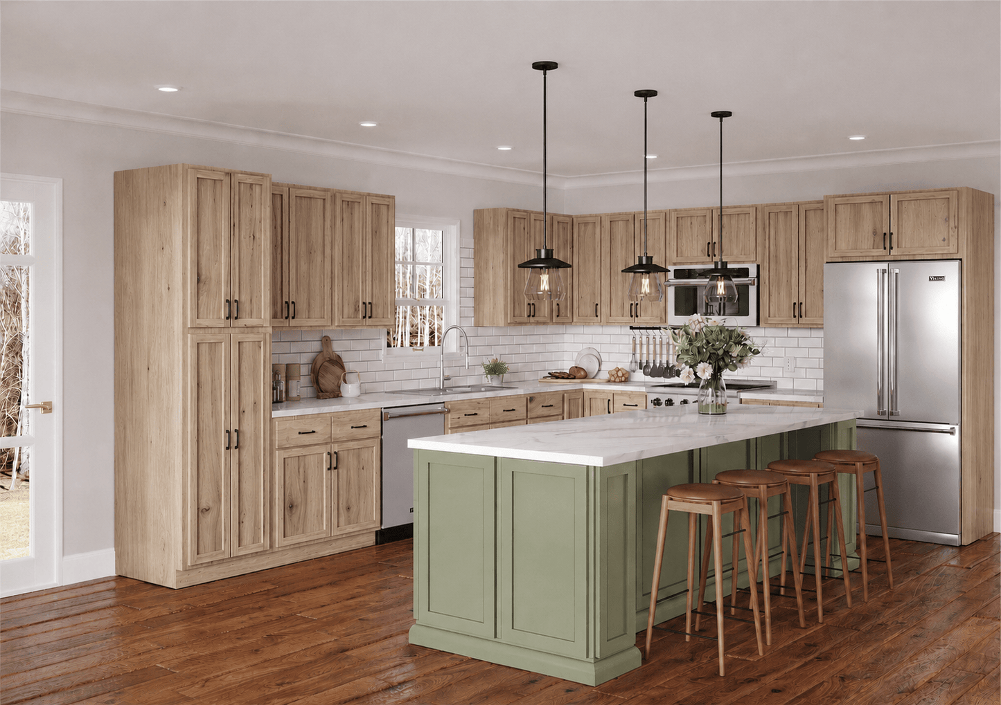 Amishwerks Rustic White Oak Sample Door Rustic White Oak Door Sample