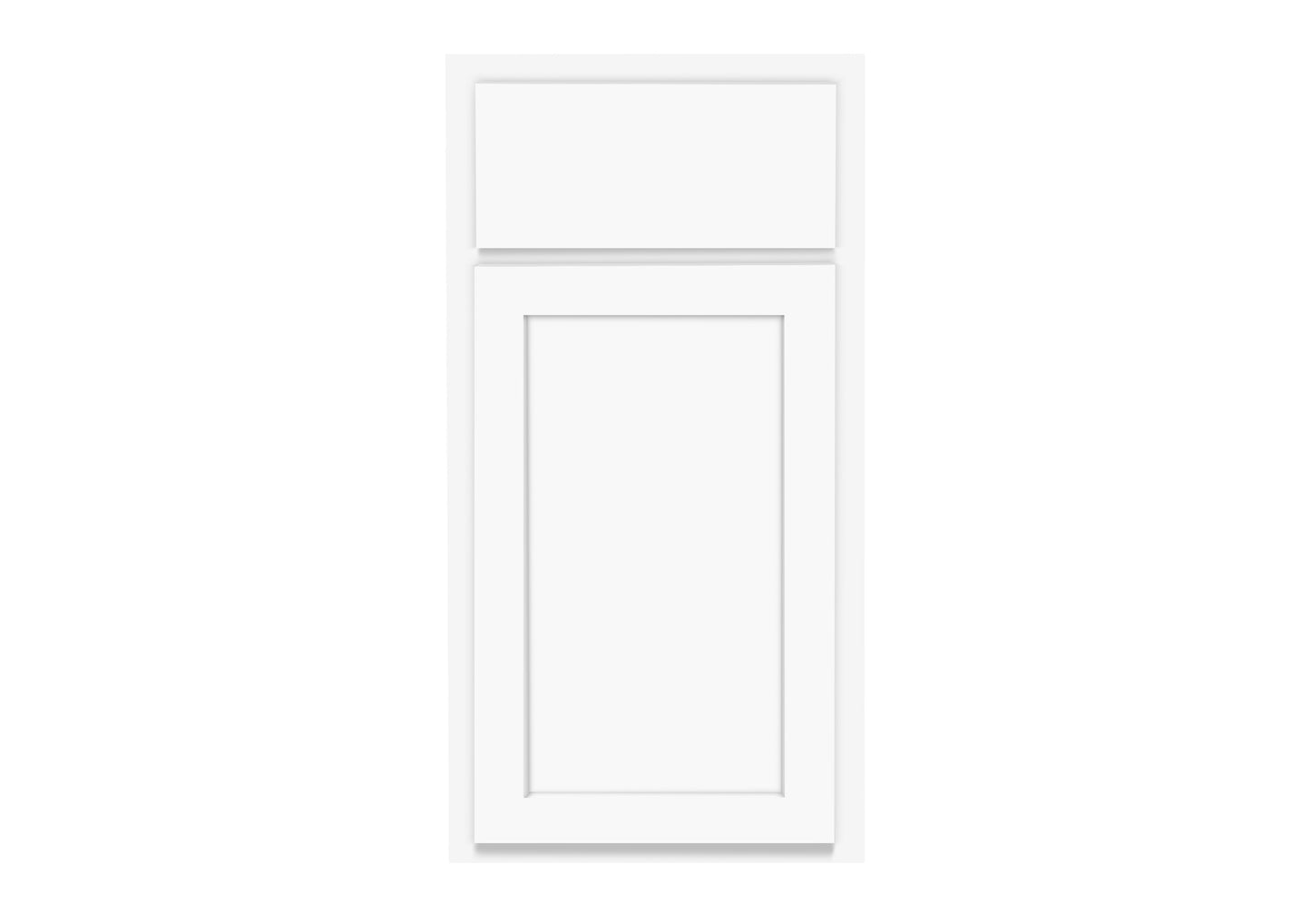 Backwoods Cabinetry 10x10 L-Shaped Pure White Kitchen Cabinets - 10x10 L-Shaped Kitchen Design Layout