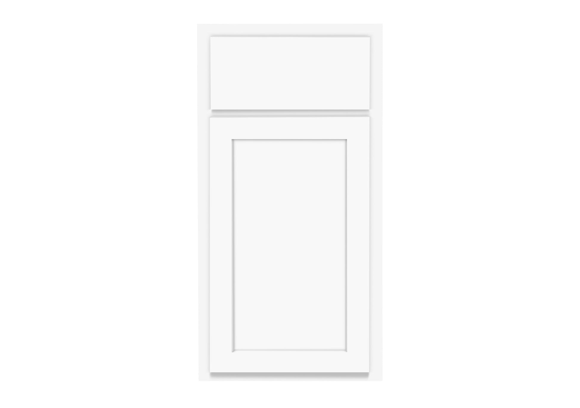 Backwoods Cabinetry 10x10 L-Shaped Pure White Kitchen Cabinets - 10x10 L-Shaped Kitchen Design Layout