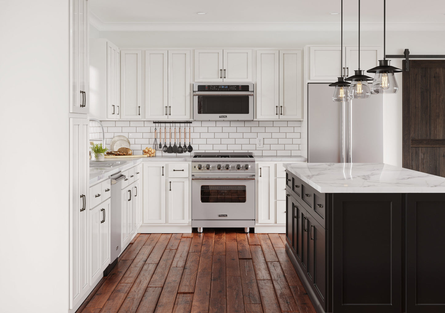 Backwoods Cabinetry 10x10 L-Shaped Pure White Kitchen Cabinets - 10x10 L-Shaped Kitchen Design Layout