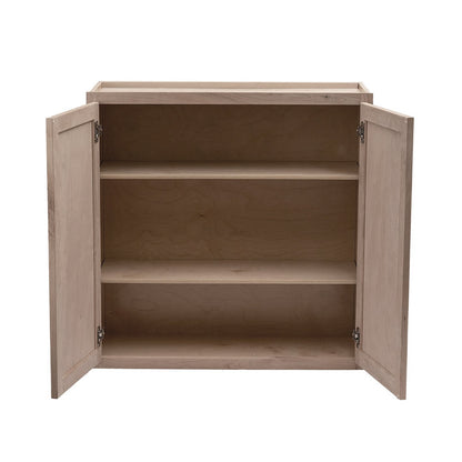 Amishwerks Cherry Unfinished Wall Cabinets Cherry Unfinished 24" x 36" Wall Cabinet