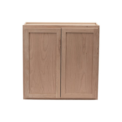Amishwerks Cherry Unfinished Wall Cabinets Cherry Unfinished 24" x 36" Wall Cabinet
