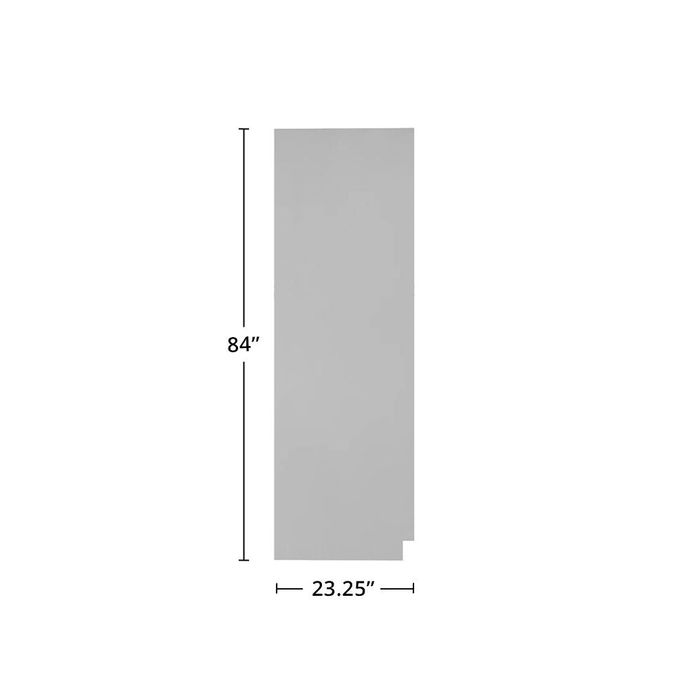 Amishwerks Magnetic Grey Accessories Magnetic Grey 84" Tall End Panel (Left)