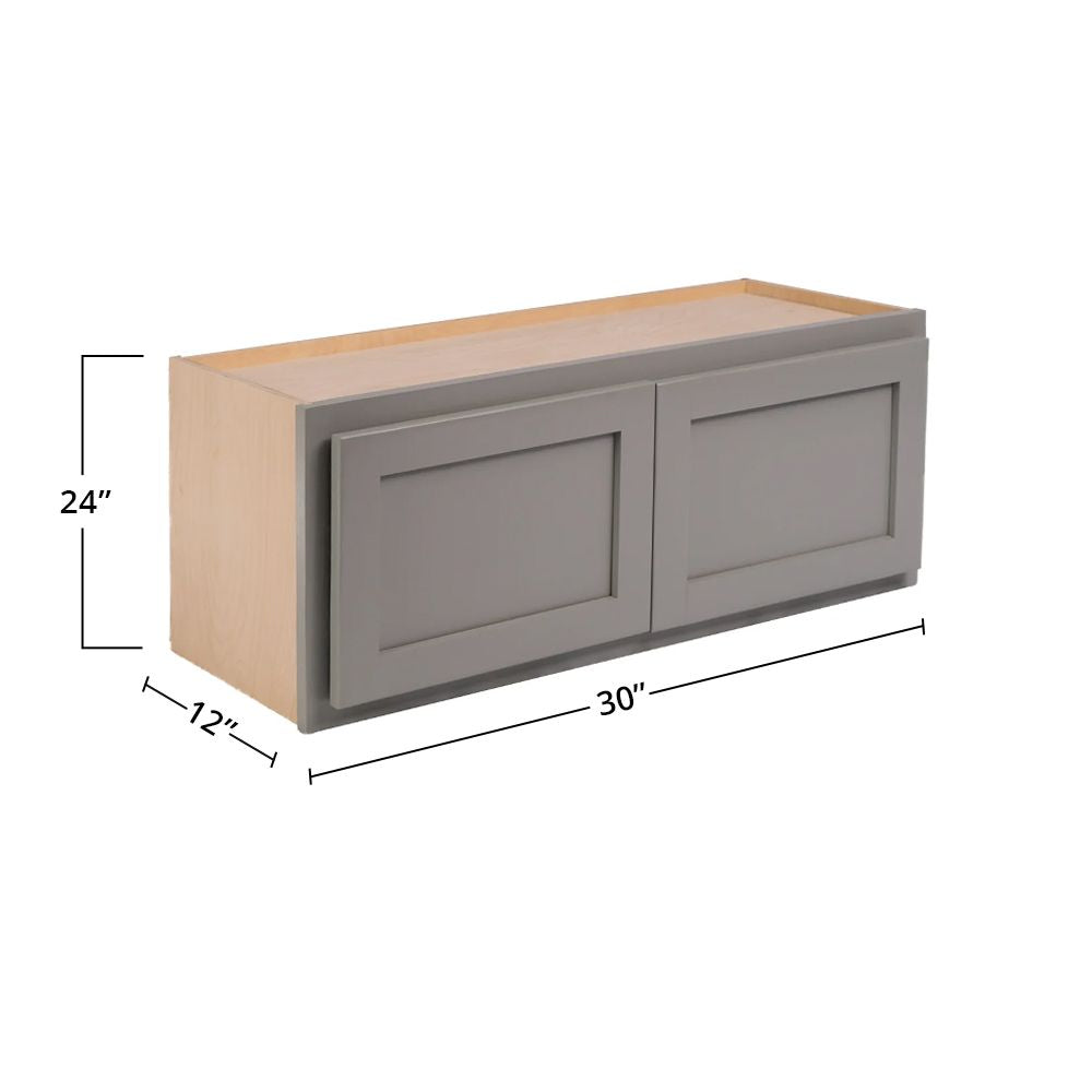 Amishwerks Magnetic Grey Wall Cabinets Magnetic Grey 30" x 24" Wall Cabinet