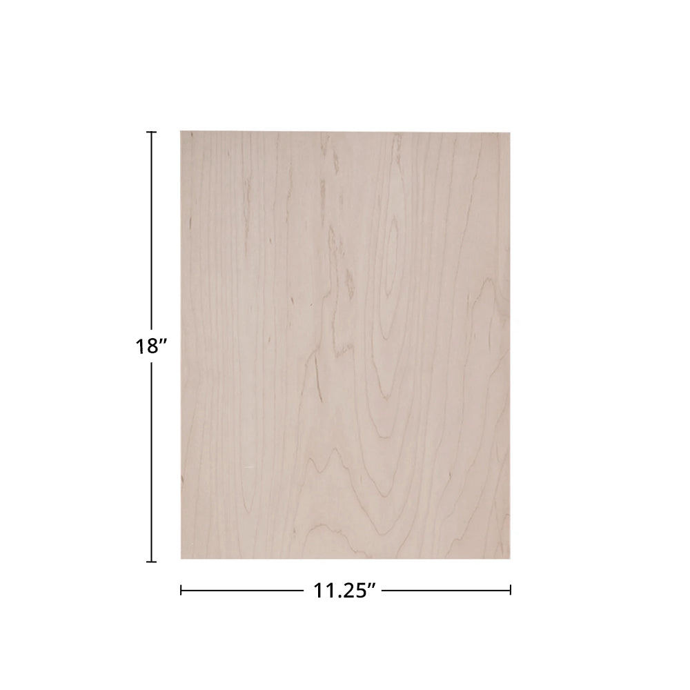 Amishwerks Maple Unfinished Accessories Maple Unfinished 12" x 18" Wall End Panel