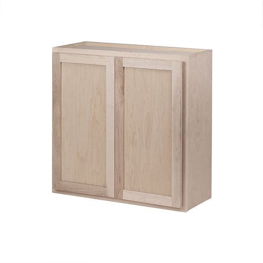 Amishwerks Maple Unfinished Wall Cabinets Maple Unfinished 30" x 30" Wall Cabinet