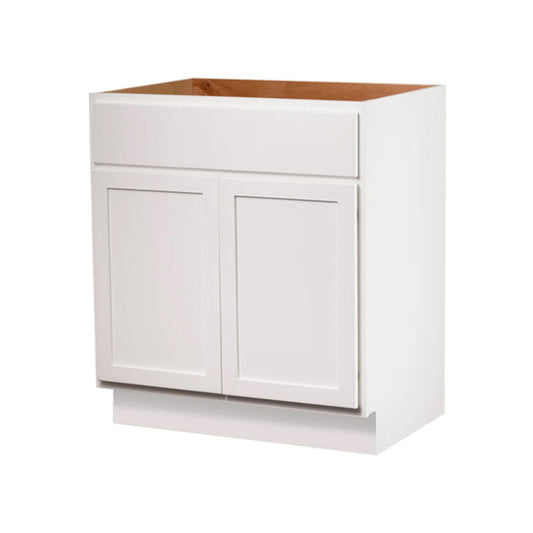 Backwoods Cabinetry Pure White Bathroom Vanities Pure White 24" Bathroom Vanity Sink Base Cabinet