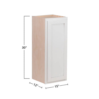 Amishwerks Pure White Wall Cabinets Pure White 15" x 30" Wall Cabinet