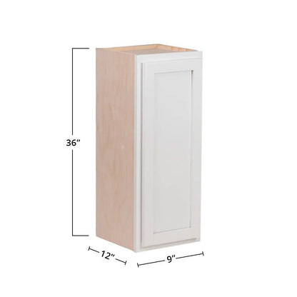 Amishwerks Pure White Wall Cabinets Pure White 9" x 36" Wall Cabinet