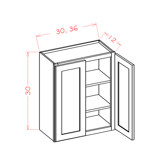 Provincial 36" x 30" Wall Cabinet