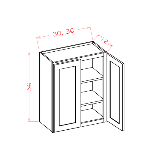 Provincial 36" x 36" Wall Cabinet