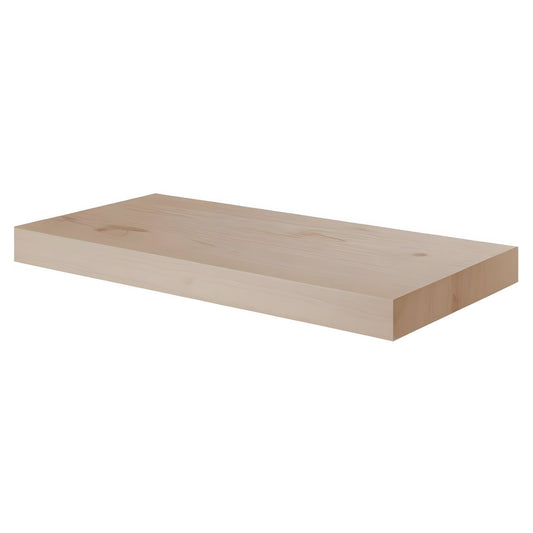 Johnson's Building Supply Maple Unfinished Floating Shelves Maple Unfinished 30" Floating Shelf