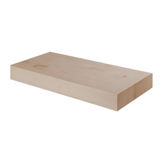 Maple Unfinished Floating Shelves Maple Unfinished 16" Floating Shelf