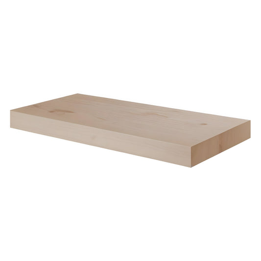 Maple Unfinished Floating Shelves Maple Unfinished 24" Floating Shelf