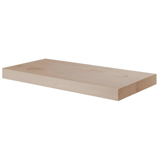 Maple Unfinished Floating Shelves Maple Unfinished 36" Floating Shelf