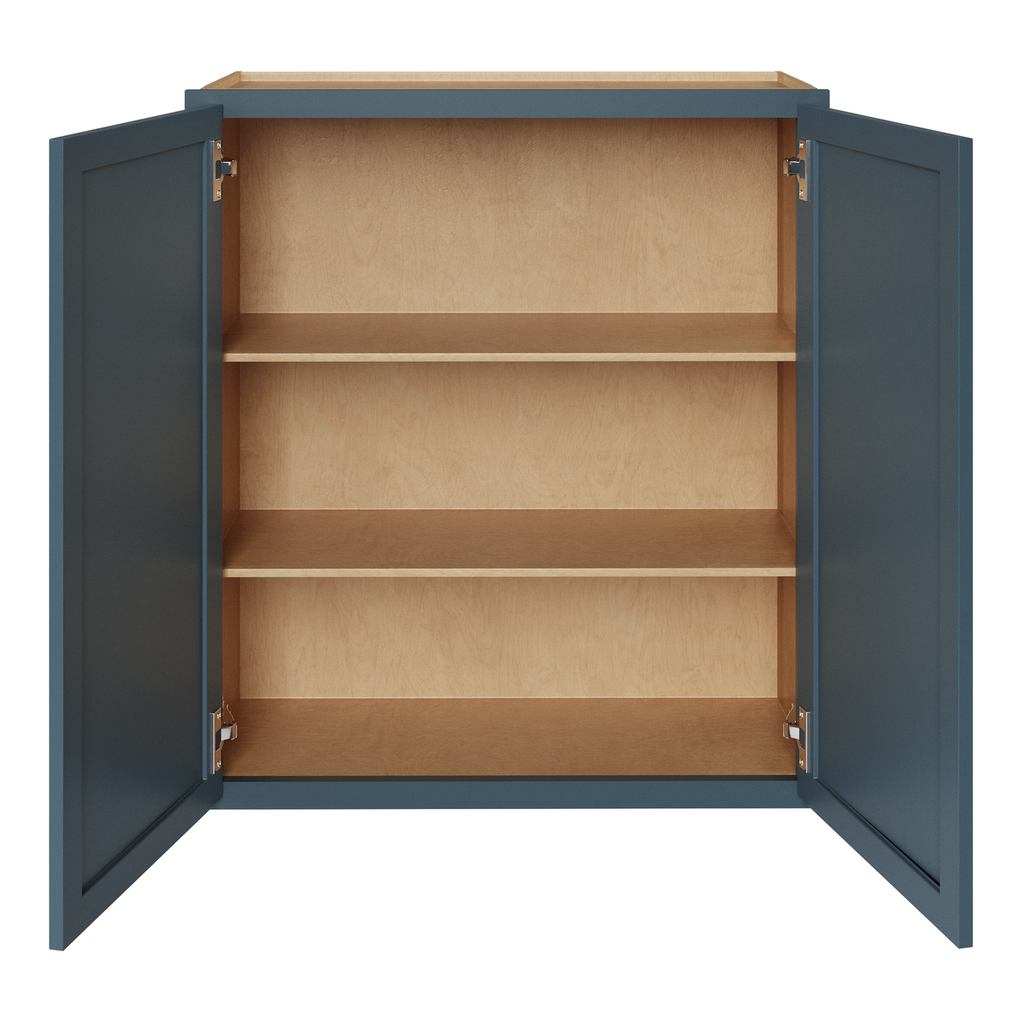 Needlepoint Navy Blue 30" x 36" Wall Cabinet