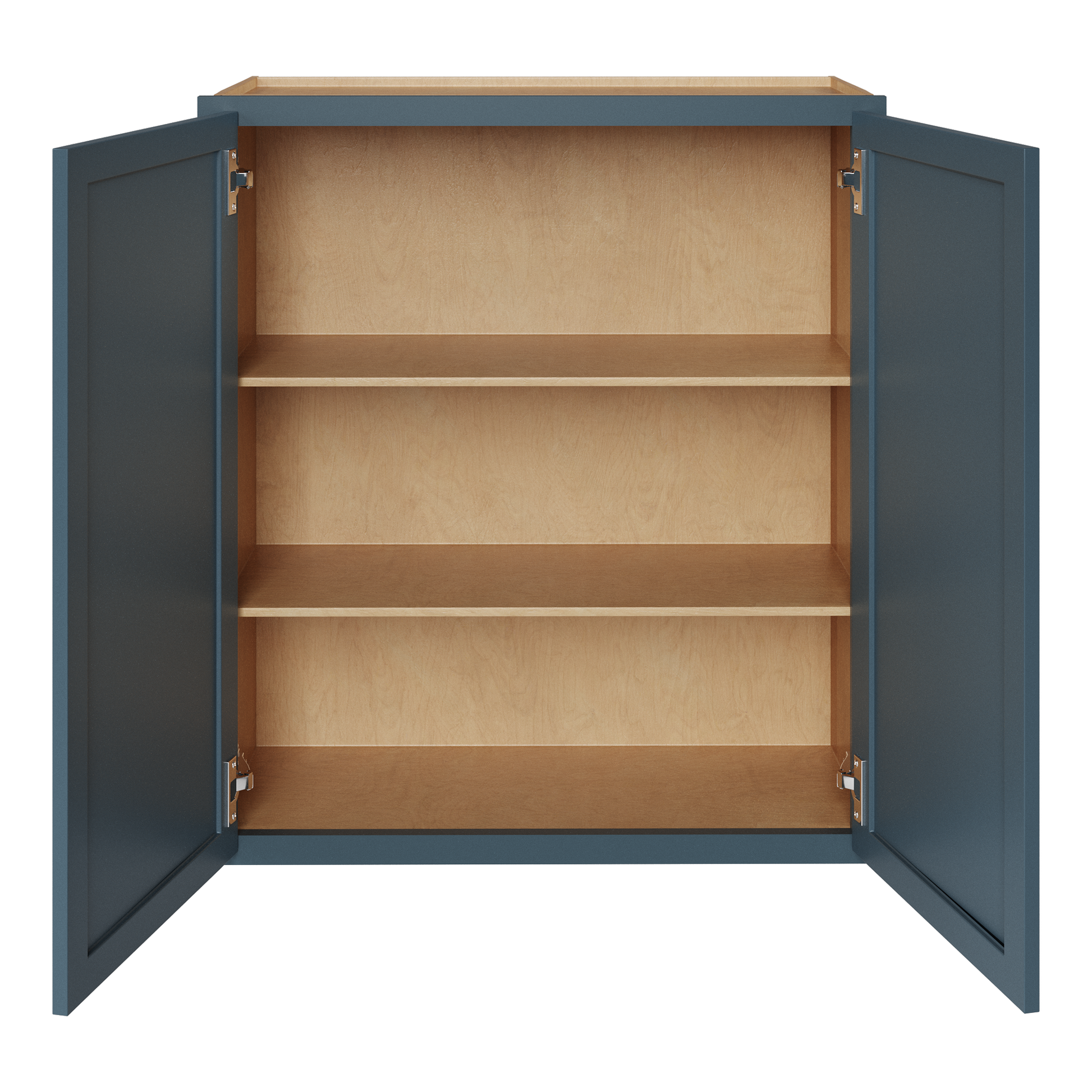 Needlepoint Navy Blue 30" x 36" Wall Cabinet